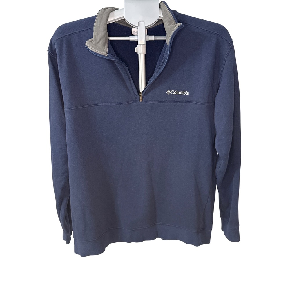 Columbia Hart Mountain II Half Zip Navy Blue Fleece Sweatshirt AM6771 Mens M